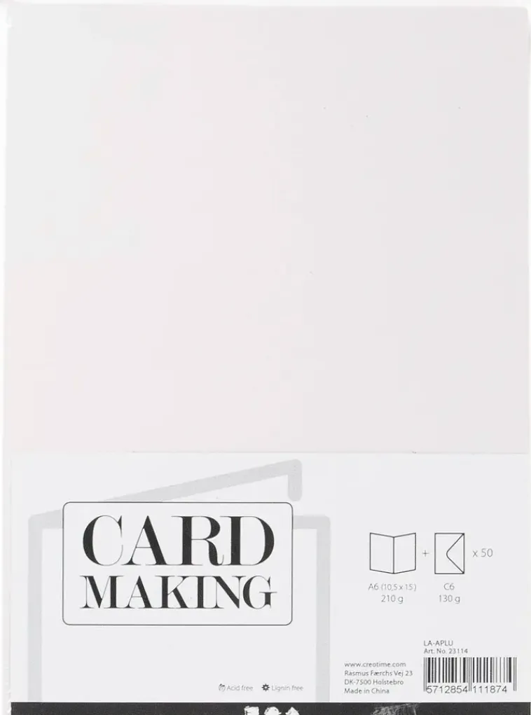 Nellen Askartelutarvikkeet<Korttipohja Ja Kirjekuoripakkaus 50Kpl