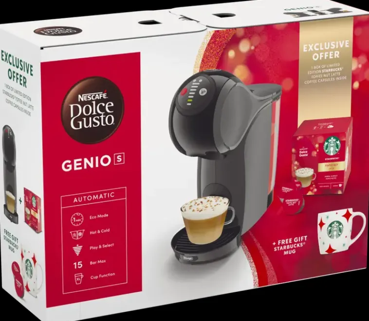 Nescafé Kahvi Ja Tee<Nescafe Kapselikeitin Dolce Gusto Genio S Starbucks Holiday Bundle