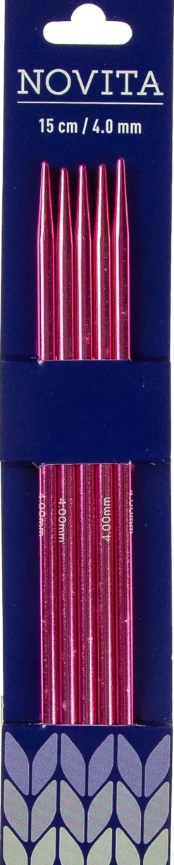 Novita Käsityötarvikkeet>Sukkapuikot 15Cm - 4 Mm Pinkki
