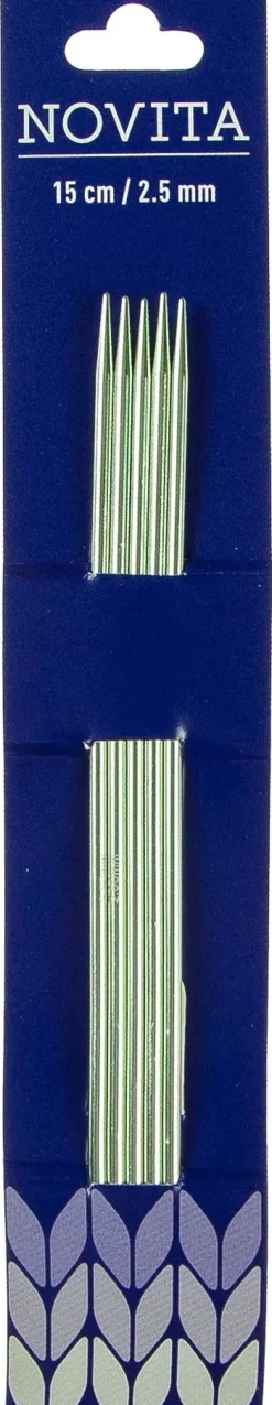 Novita Käsityötarvikkeet>Sukkapuikot 15Cm - 2,5Mm Vaaleanvihrea