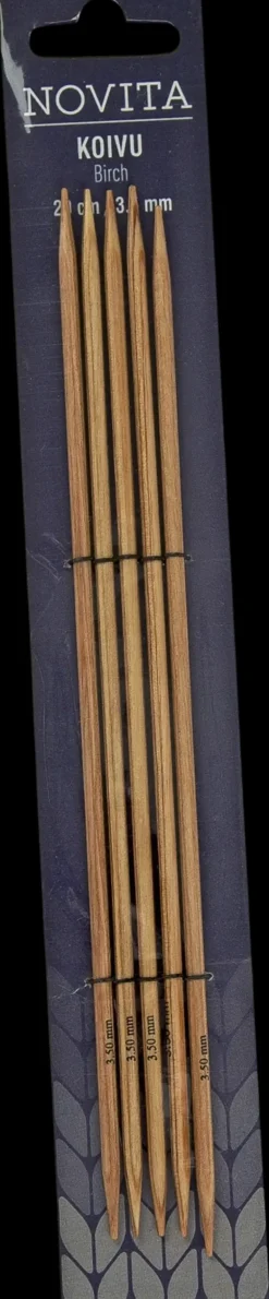 Novita Käsityötarvikkeet>Sukkapuikot Koivu 20Cm - 3,5 Mm