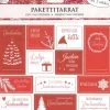 J.K. Primeco Askartelutarvikkeet>Pakettitarra Joulu Punainen 3Ark/Pkt