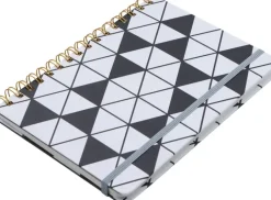 NNX Kalenterit></noscript>Poytakalenteri A5 Kierresidottu, Musta-Valkoinen