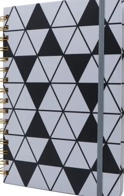 NNX Kalenterit></noscript>Poytakalenteri A5 Kierresidottu, Musta-Valkoinen