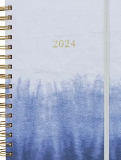 NNX Kalenterit>Poytakalenteri A5 Kierresidottu, Sininen