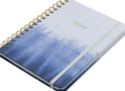 NNX Kalenterit></noscript>Poytakalenteri A5 Kierresidottu, Sininen