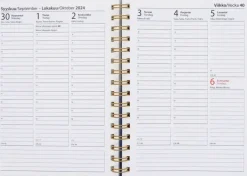 NNX Kalenterit></noscript>Poytakalenteri A5 Kierresidottu, Sininen