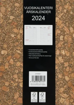 NNX Kalenterit>Poytakalenteri A5 Korkki
