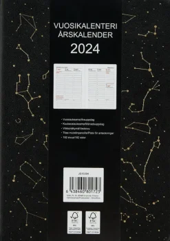 NNX Kalenterit>Poytakalenteri A5 Tahtikartta, Musta
