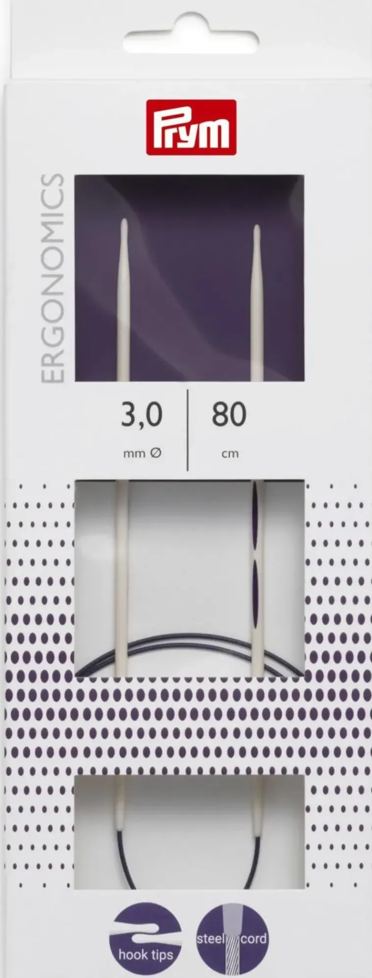 Prym Käsityötarvikkeet>Pyoropuikko Ergo 80Cm - 3 Mm