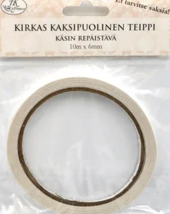 J.K. Primeco Askartelutarvikkeet>2-Puolinen Paperiteippi 6Mm X 10M