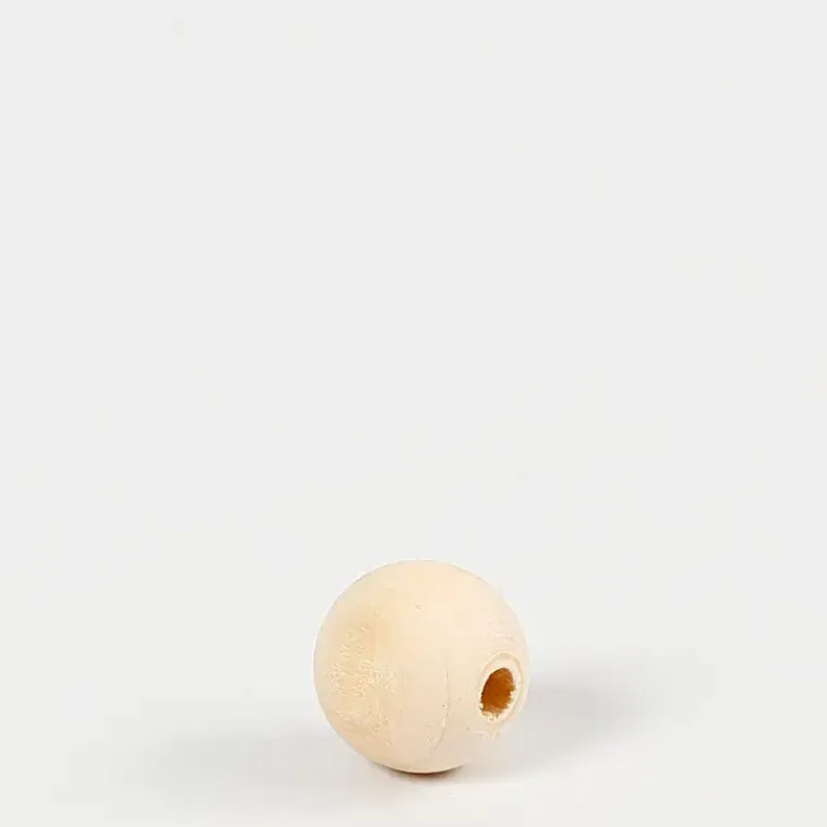 Ei merkkiä Askartelutarvikkeet<Puuhelmi 15Mm, Kasittelematon, 20Kpl