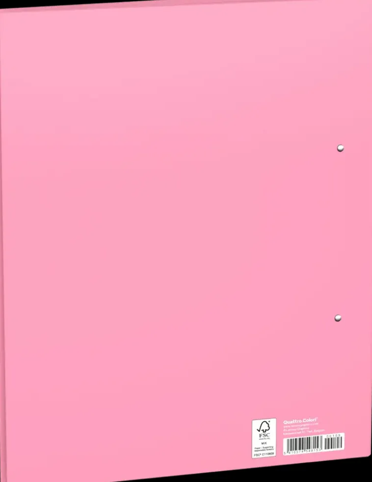 Quattro Color Paperitarvikkeet>Rengaskansio A4 Roosa