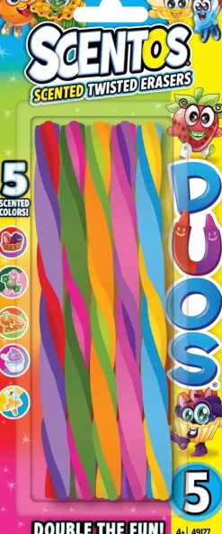 Scentos Toimistotarvikkeet>Tuoksuvat Kierrepyyhekumit 5 Kpl/Pkt