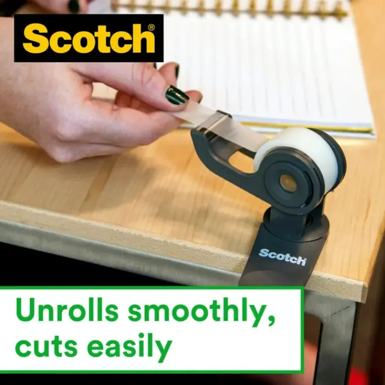 3M Toimistotarvikkeet>Scotch® Magic Invisible -Teippi, 19 Mm X 15 M + Kateen Sopiva Katkaisulaite