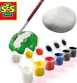 SES CREATIVE Askartelutarvikkeet<Kivien Maalaus Setti