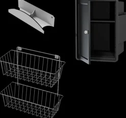 Lanka ja Muovi Säilytyskalusteet<Siivouskomerosarja Lm 872: Lukittava Kemikaalikaappi + Sarjakori + Ylakaari Imuriletkulle