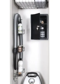 Lanka ja Muovi Säilytyskalusteet<Siivouskomerosarja Lm 871: Lukittava Kemikaalikaappi + Siivousvalineteline 2 Hyllylla