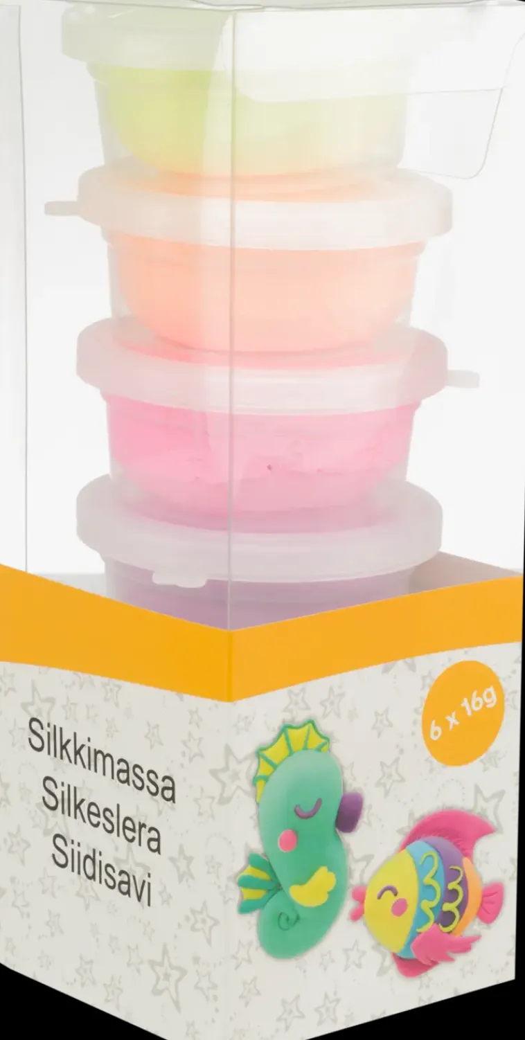 Ei merkkiä Askartelutarvikkeet>Silkkimassa 6 Kpl Pastellivarit
