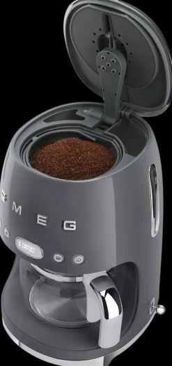 Smeg Kahvi Ja Tee<Kahvinkeitin Dcf02Greu 1,4 Litraa, Harmaa