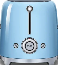 Smeg Kypsentäminen<Tsf01Pbeu 2-Viipaleen Leivanpaahdin Pastellinsininen