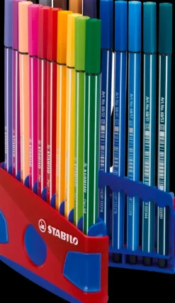 STABILO Toimistotarvikkeet></noscript>Tussikynapakkaus Pen 68 Fineliner 20 Varia Sinisessa Telineessa