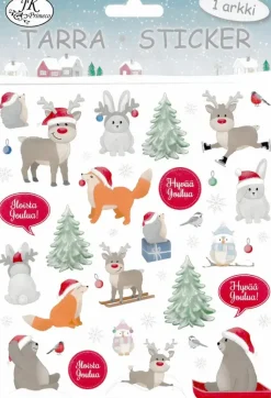 J.K. Primeco Askartelutarvikkeet>Tarra-Arkki Jouluelaimet