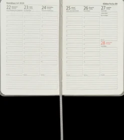 NNX Kalenterit></noscript>Taskukalenteri A6 Harmaa