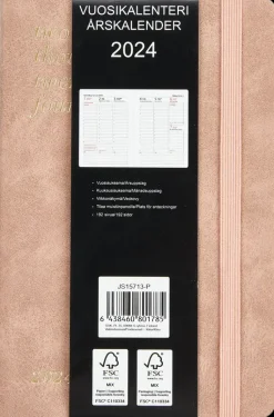 NNX Kalenterit>Taskukalenteri A6 Roosa