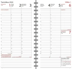 Ajasto Kalenterit>Taskukalenteri Agenda, Musta