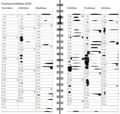Ajasto Kalenterit></noscript>Taskukalenteri Agenda, Ruusukulta