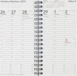 TimeSystem Kalenterit></noscript>Taskukalenteri Time System Memory Pinkki 2024