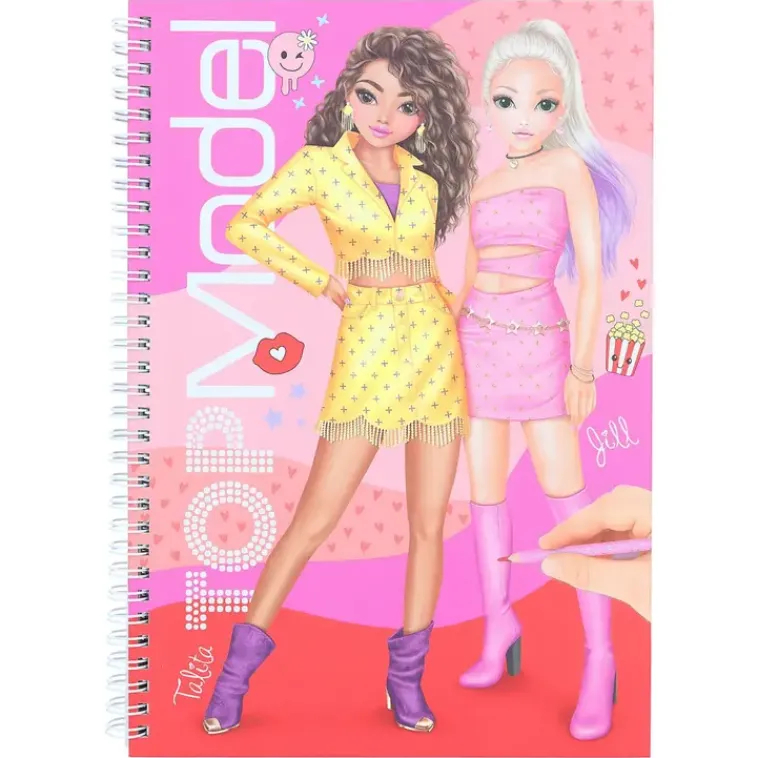 TOPModel Askartelutarvikkeet<Suunnittelukirja & Varityskynat