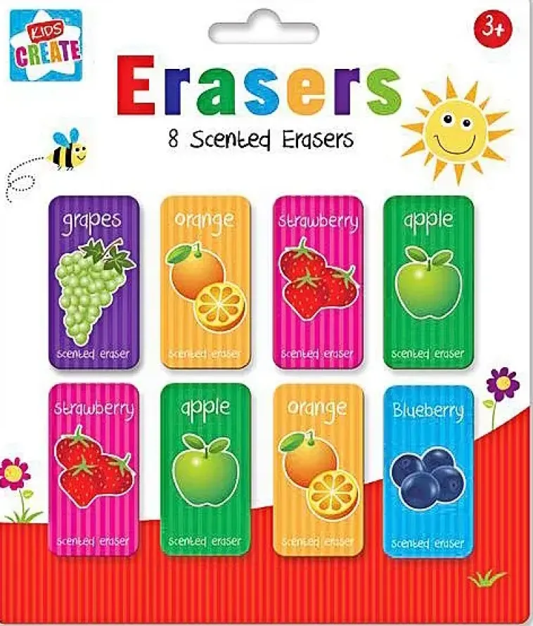 Ei merkkiä Toimistotarvikkeet>Tuoksuvat Pyyhekumit 8Kpl