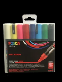 Posca Askartelutarvikkeet<Uni Maalikynasarja Pc-5M 8 Kynaa