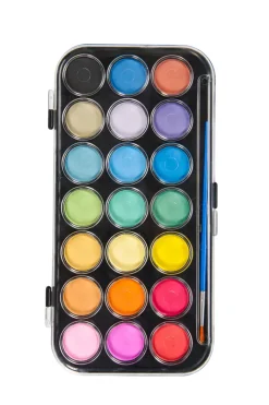 NNX Toimistotarvikkeet>Vesivarit 21 Kpl Ja Sivellin