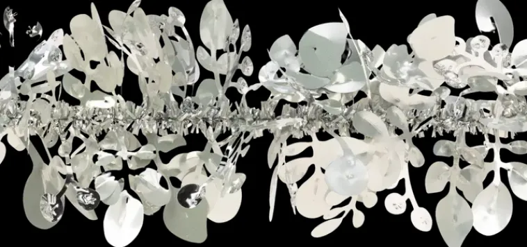 Weiste Sesonkijuhlatarvikkeet>Lehti/Marjapunos Hopea/Opaalikerma 85Mmx2M