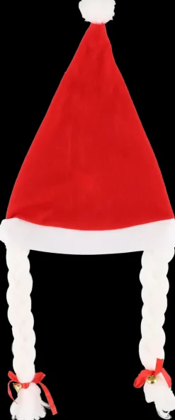 Winteria Sesonkijuhlatarvikkeet>Tonttulakki Palmikoilla